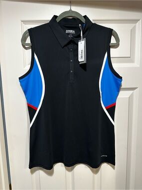NWT Annika Cutter & Buck Women's sleeveless Polo Large